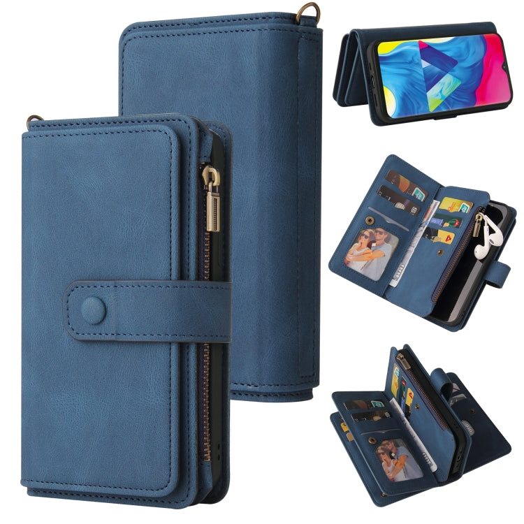 Skin Feel PU + TPU Horizontal Flip Leather Case with Holder & 15 Cards Slot & Wallet & Zipper Pocket & Lanyard, For Samsung Galaxy M10 / A10, For Samsung Galaxy Note20, For Samsung Galaxy Note20 Ultra, For Samsung Galaxy Note10 5G����������������������...