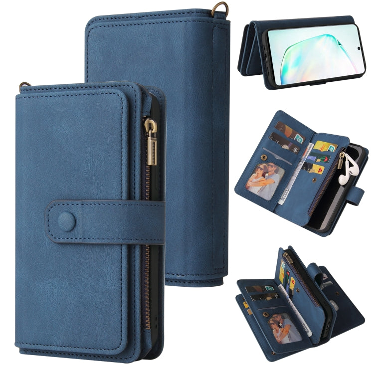 Skin Feel PU + TPU Horizontal Flip Leather Case with Holder & 15 Cards Slot & Wallet & Zipper Pocket & Lanyard, For Samsung Galaxy M10 / A10, For Samsung Galaxy Note20, For Samsung Galaxy Note20 Ultra, For Samsung Galaxy Note10 5G����������������������...