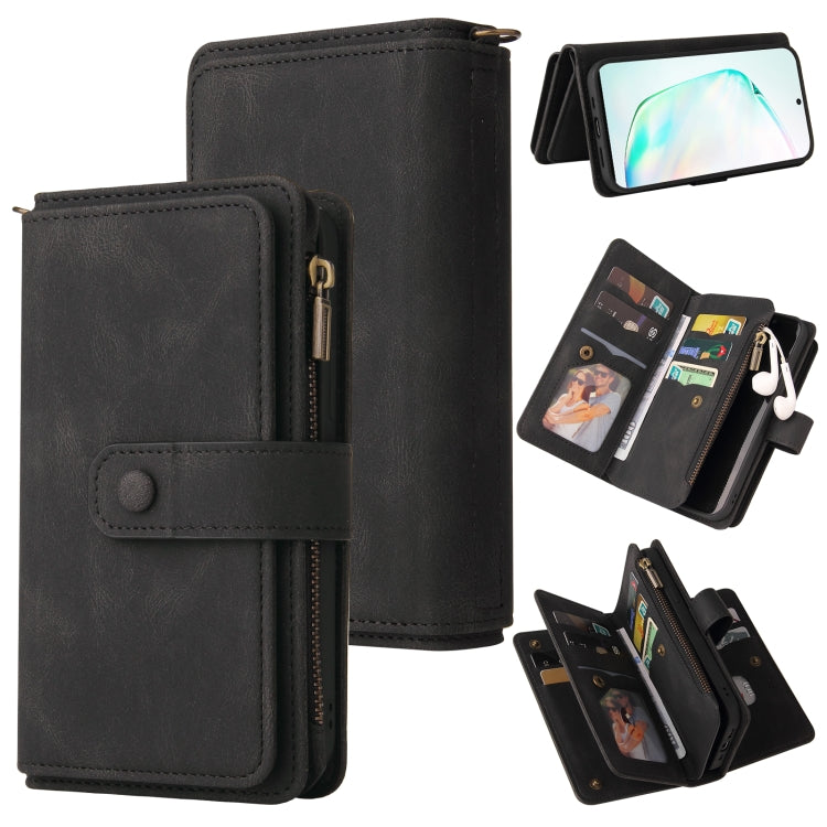 Skin Feel PU + TPU Horizontal Flip Leather Case with Holder & 15 Cards Slot & Wallet & Zipper Pocket & Lanyard, For Samsung Galaxy M10 / A10, For Samsung Galaxy Note20, For Samsung Galaxy Note20 Ultra, For Samsung Galaxy Note10 5G����������������������...