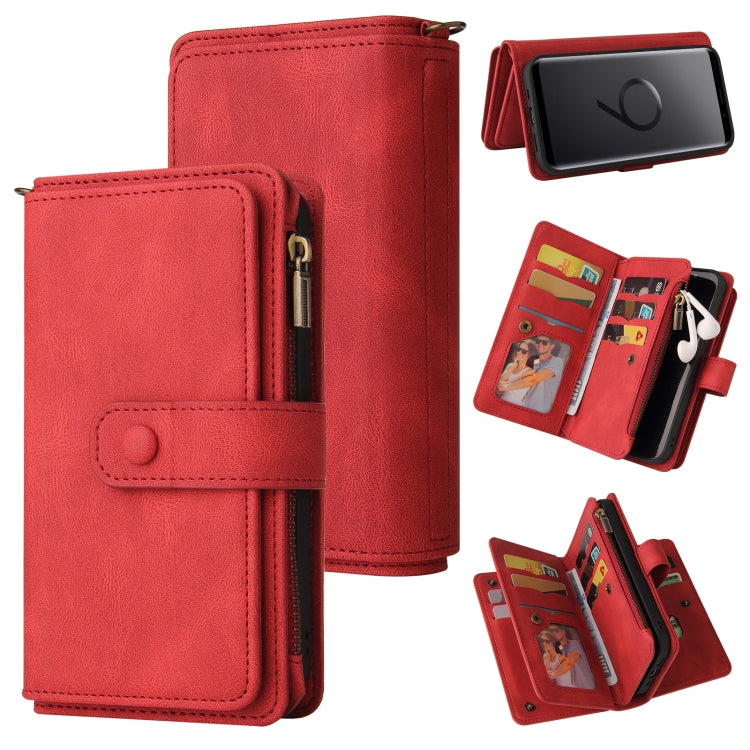 Skin Feel PU + TPU Horizontal Flip Leather Case with Holder & 15 Cards Slot & Wallet & Zipper Pocket & Lanyard, For Samsung Galaxy M10 / A10, For Samsung Galaxy Note20, For Samsung Galaxy Note20 Ultra, For Samsung Galaxy Note10 5G����������������������...