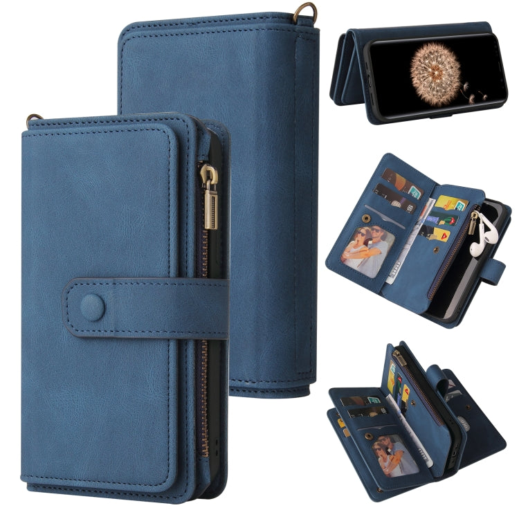 Skin Feel PU + TPU Horizontal Flip Leather Case with Holder & 15 Cards Slot & Wallet & Zipper Pocket & Lanyard, For Samsung Galaxy M10 / A10, For Samsung Galaxy Note20, For Samsung Galaxy Note20 Ultra, For Samsung Galaxy Note10 5G����������������������...