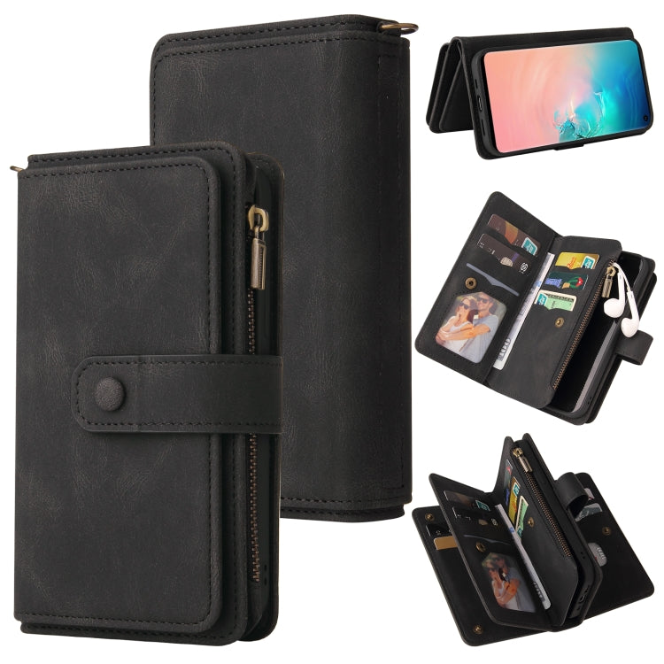 Skin Feel PU + TPU Horizontal Flip Leather Case with Holder & 15 Cards Slot & Wallet & Zipper Pocket & Lanyard, For Samsung Galaxy M10 / A10, For Samsung Galaxy Note20, For Samsung Galaxy Note20 Ultra, For Samsung Galaxy Note10 5G����������������������...