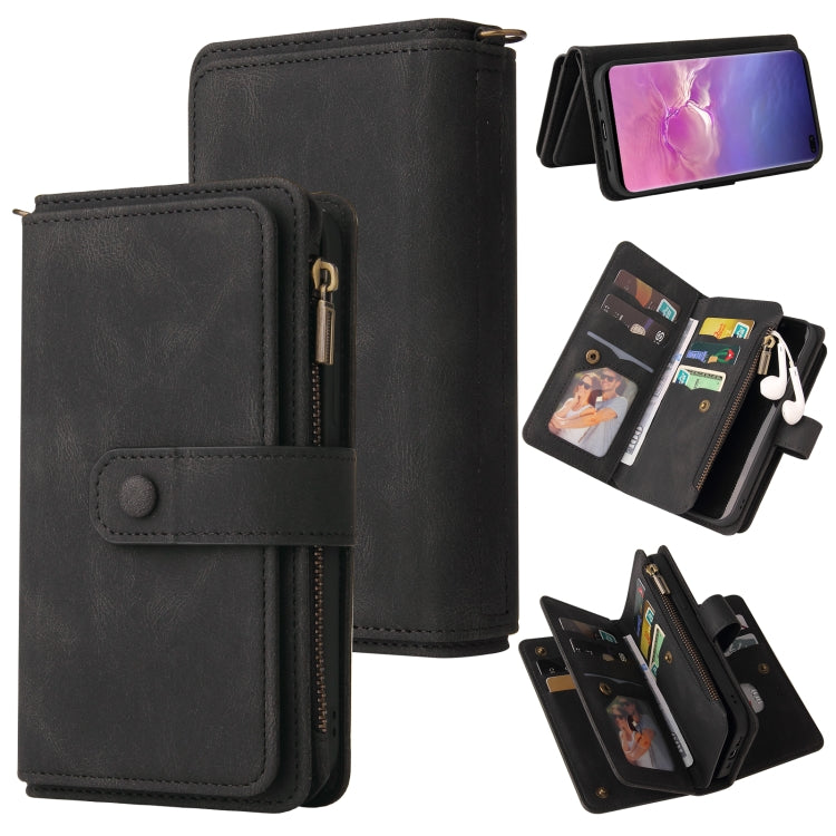 Skin Feel PU + TPU Horizontal Flip Leather Case with Holder & 15 Cards Slot & Wallet & Zipper Pocket & Lanyard, For Samsung Galaxy M10 / A10, For Samsung Galaxy Note20, For Samsung Galaxy Note20 Ultra, For Samsung Galaxy Note10 5G����������������������...