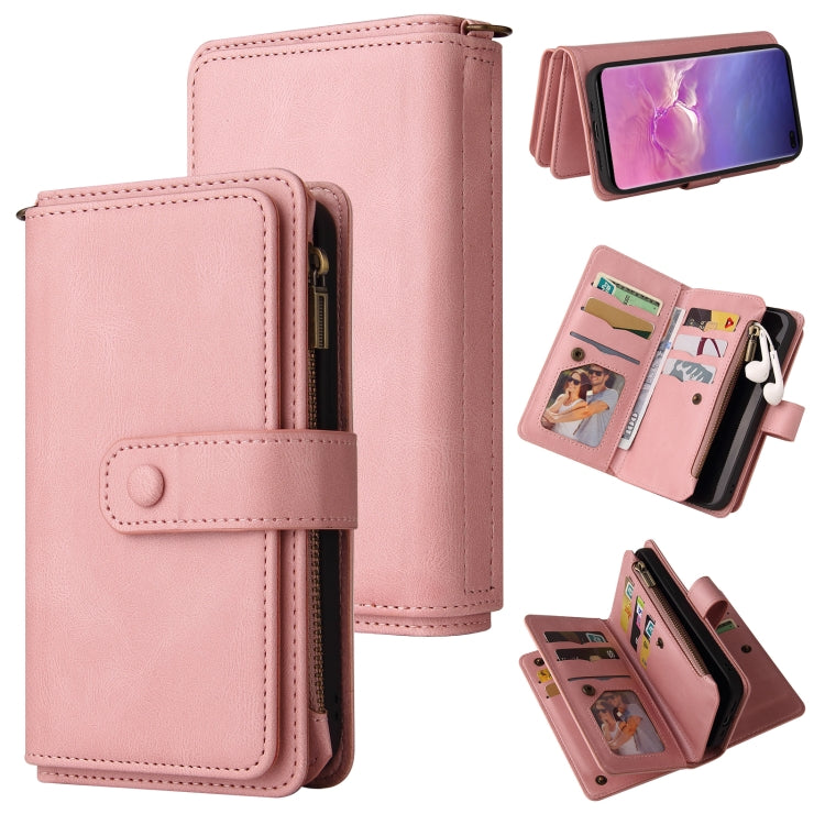 Skin Feel PU + TPU Horizontal Flip Leather Case with Holder & 15 Cards Slot & Wallet & Zipper Pocket & Lanyard, For Samsung Galaxy M10 / A10, For Samsung Galaxy Note20, For Samsung Galaxy Note20 Ultra, For Samsung Galaxy Note10 5G����������������������...