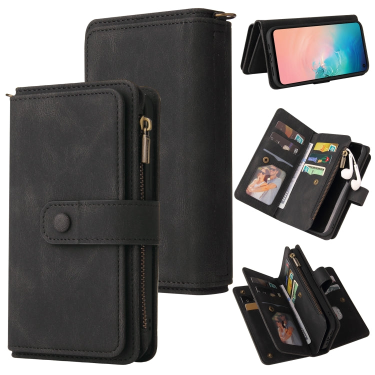 Skin Feel PU + TPU Horizontal Flip Leather Case with Holder & 15 Cards Slot & Wallet & Zipper Pocket & Lanyard, For Samsung Galaxy M10 / A10, For Samsung Galaxy Note20, For Samsung Galaxy Note20 Ultra, For Samsung Galaxy Note10 5G����������������������...