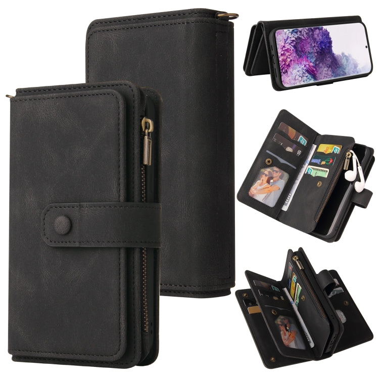 Skin Feel PU + TPU Horizontal Flip Leather Case with Holder & 15 Cards Slot & Wallet & Zipper Pocket & Lanyard, For Samsung Galaxy M10 / A10, For Samsung Galaxy Note20, For Samsung Galaxy Note20 Ultra, For Samsung Galaxy Note10 5G����������������������...