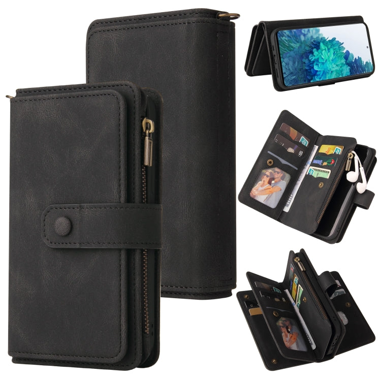 Skin Feel PU + TPU Horizontal Flip Leather Case with Holder & 15 Cards Slot & Wallet & Zipper Pocket & Lanyard, For Samsung Galaxy M10 / A10, For Samsung Galaxy Note20, For Samsung Galaxy Note20 Ultra, For Samsung Galaxy Note10 5G����������������������...