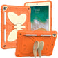 Beige PC + Silicone Anti-drop Protective Case with Butterfly Shape Holder & Pen Slot, For iPad 9.7 2018 & 2017 / Pro 9.7 inch / Air 2 / 6, For iPad 10.2 2021 & 2020 & 2019 / Air 3 10.5 inch, For iPad 10.2 2020 & 2019 / Air 3 10.5 inch������������������...
