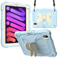 Beige PC + Silicone Anti-drop Protective Case with Butterfly Shape Holder & Pen Slot, For iPad 9.7 2018 & 2017 / Pro 9.7 inch / Air 2 / 6, For iPad 10.2 2021 & 2020 & 2019 / Air 3 10.5 inch, For iPad 10.2 2020 & 2019 / Air 3 10.5 inch������������������...