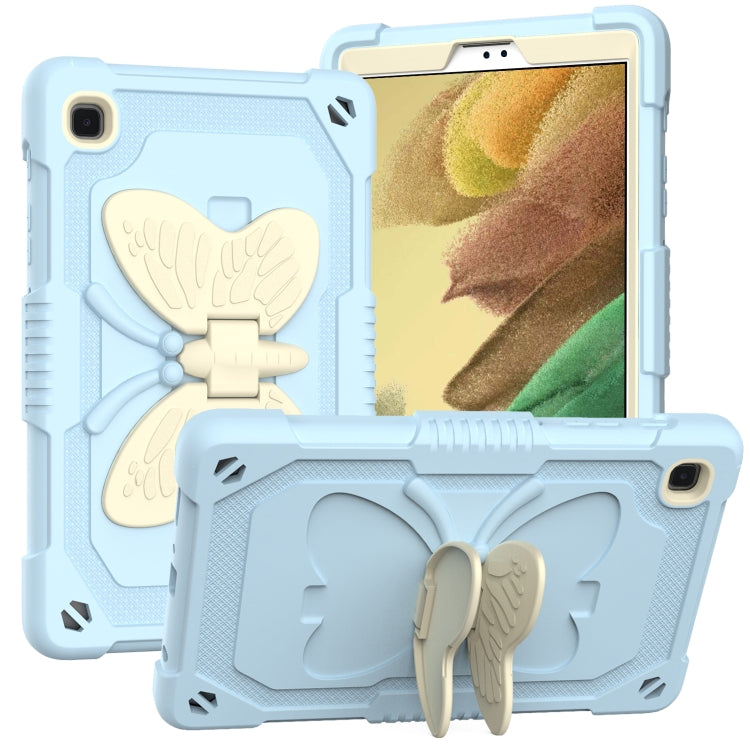 Beige PC + Silicone Anti-drop Protective Case with Butterfly Shape Holder & Pen Slot, For iPad 9.7 2018 & 2017 / Pro 9.7 inch / Air 2 / 6, For iPad 10.2 2021 & 2020 & 2019 / Air 3 10.5 inch, For iPad 10.2 2020 & 2019 / Air 3 10.5 inch������������������...