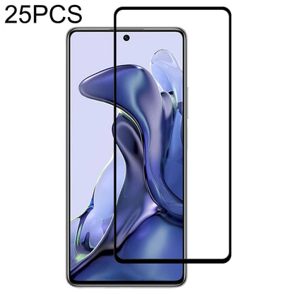 25 PCS Full Glue Full Screen Tempered Glass Film