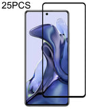 25 PCS Full Glue Full Screen Tempered Glass Film
