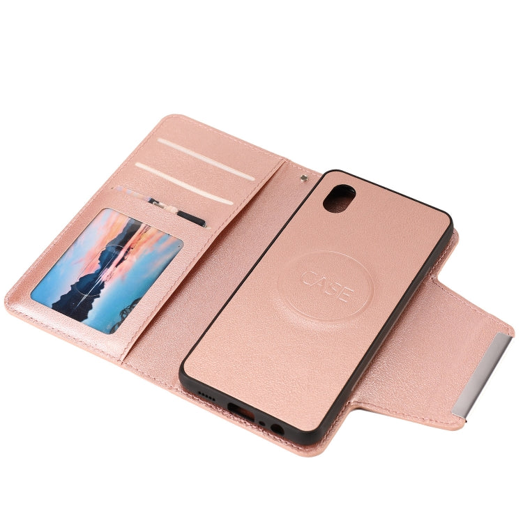 Ultra-thin Separable Magnetic Horizontal Flip Leather Case with Card Slot & Wallet, For Samsung Galaxy A01 Core