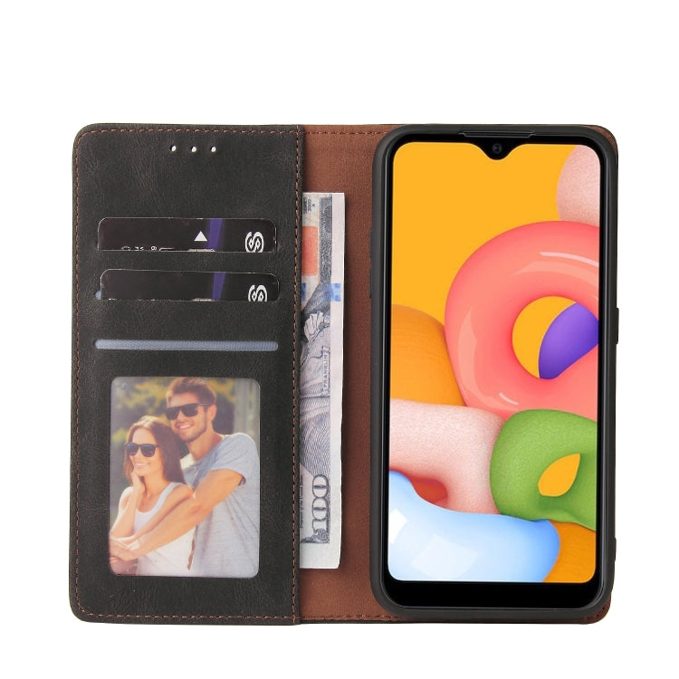 Simple Suction Closure Horizontal Flip Leather Case with Holder & Card Slot & Wallet, For Samsung Galaxy A01 EU Version, For Samsung Galaxy A02, For Samsung Galaxy A02s, For Samsung Galaxy A11 EU Version, For Samsung Galaxy A11 US Version��������������...