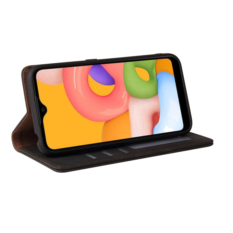 Simple Suction Closure Horizontal Flip Leather Case with Holder & Card Slot & Wallet, For Samsung Galaxy A01 EU Version, For Samsung Galaxy A02, For Samsung Galaxy A02s, For Samsung Galaxy A11 EU Version, For Samsung Galaxy A11 US Version��������������...