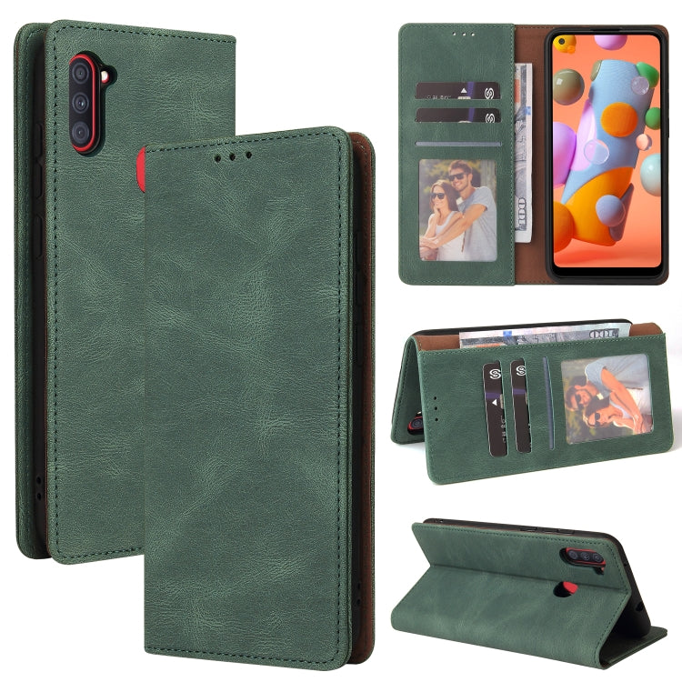 Simple Suction Closure Horizontal Flip Leather Case with Holder & Card Slot & Wallet, For Samsung Galaxy A01 EU Version, For Samsung Galaxy A02, For Samsung Galaxy A02s, For Samsung Galaxy A11 EU Version, For Samsung Galaxy A11 US Version��������������...