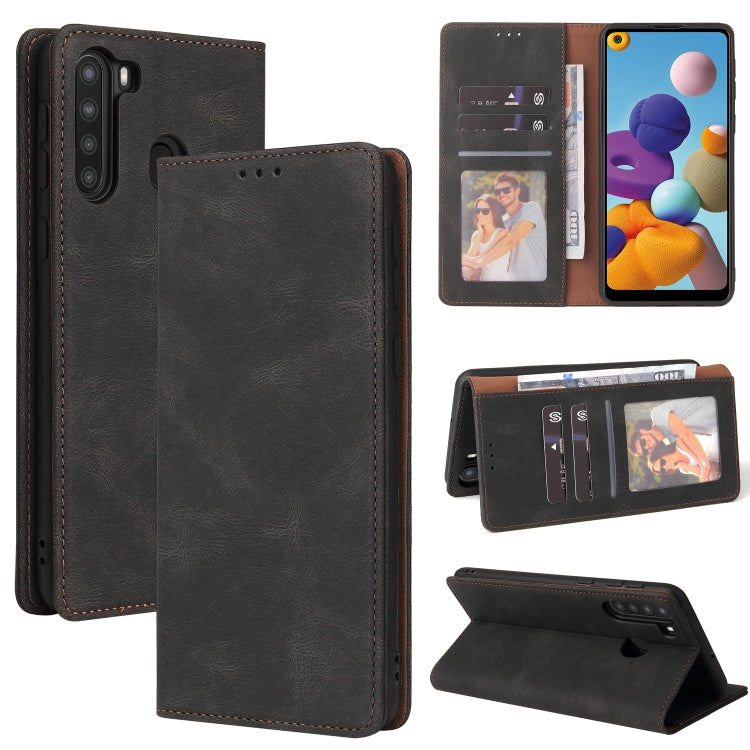 Simple Suction Closure Horizontal Flip Leather Case with Holder & Card Slot & Wallet, For Samsung Galaxy A01 EU Version, For Samsung Galaxy A02, For Samsung Galaxy A02s, For Samsung Galaxy A11 EU Version, For Samsung Galaxy A11 US Version��������������...
