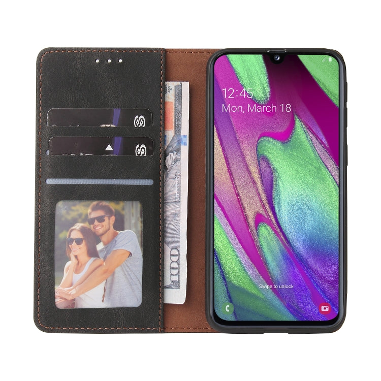 Simple Suction Closure Horizontal Flip Leather Case with Holder & Card Slot & Wallet, For Samsung Galaxy A40, For Samsung Galaxy A42 5G, For Samsung Galaxy A50, For Samsung Galaxy A51, For Samsung Galaxy A51 5G, For Samsung Galaxy A52 5G / 4G����������...