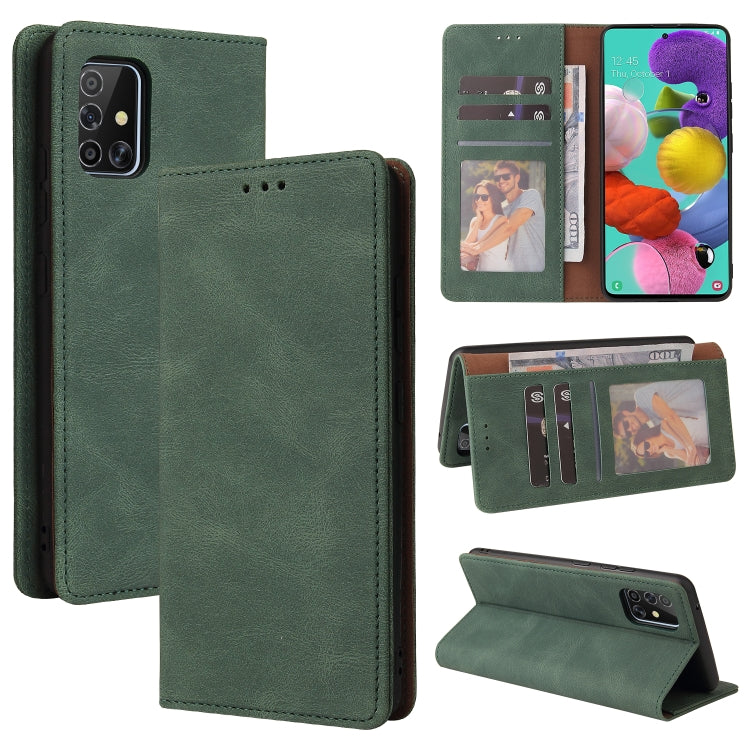 Simple Suction Closure Horizontal Flip Leather Case with Holder & Card Slot & Wallet, For Samsung Galaxy A40, For Samsung Galaxy A42 5G, For Samsung Galaxy A50, For Samsung Galaxy A51, For Samsung Galaxy A51 5G, For Samsung Galaxy A52 5G / 4G����������...
