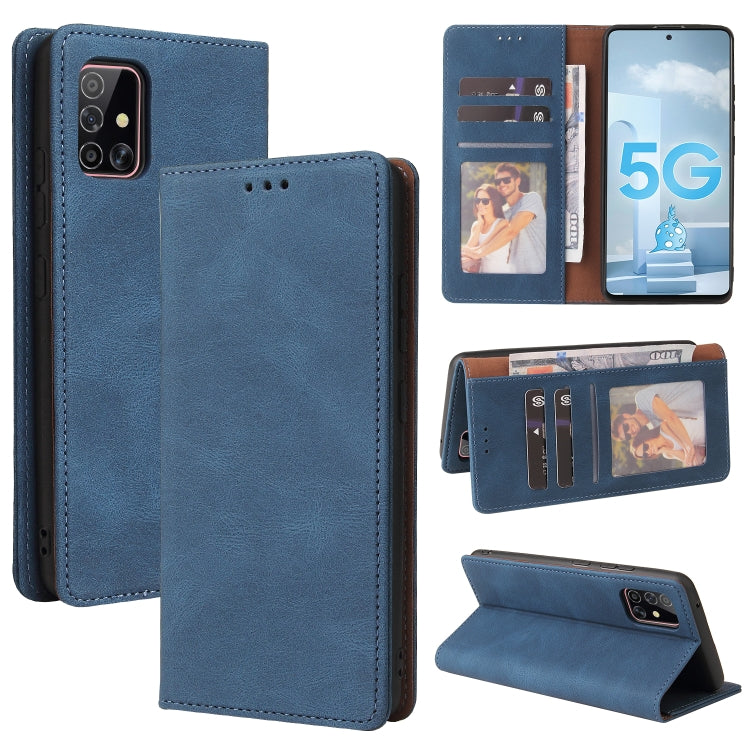 Simple Suction Closure Horizontal Flip Leather Case with Holder & Card Slot & Wallet, For Samsung Galaxy A40, For Samsung Galaxy A42 5G, For Samsung Galaxy A50, For Samsung Galaxy A51, For Samsung Galaxy A51 5G, For Samsung Galaxy A52 5G / 4G����������...