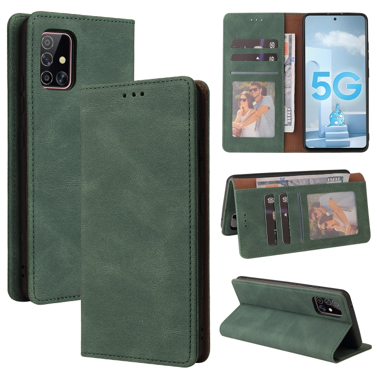 Simple Suction Closure Horizontal Flip Leather Case with Holder & Card Slot & Wallet, For Samsung Galaxy A40, For Samsung Galaxy A42 5G, For Samsung Galaxy A50, For Samsung Galaxy A51, For Samsung Galaxy A51 5G, For Samsung Galaxy A52 5G / 4G����������...