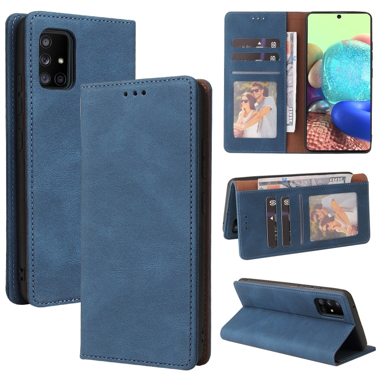 Simple Suction Closure Horizontal Flip Leather Case with Holder & Card Slot & Wallet, For Samsung Galaxy A40, For Samsung Galaxy A42 5G, For Samsung Galaxy A50, For Samsung Galaxy A51, For Samsung Galaxy A51 5G, For Samsung Galaxy A52 5G / 4G����������...