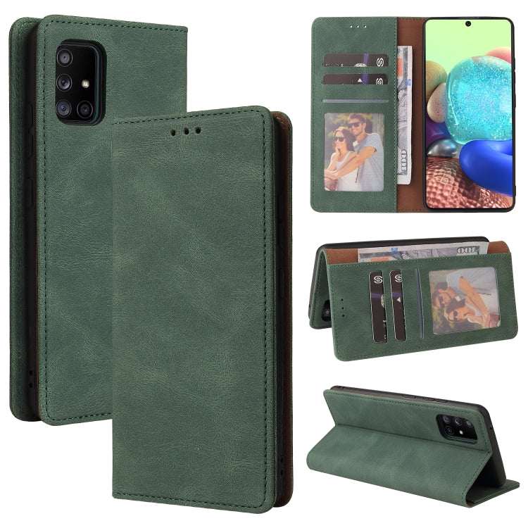Simple Suction Closure Horizontal Flip Leather Case with Holder & Card Slot & Wallet, For Samsung Galaxy A40, For Samsung Galaxy A42 5G, For Samsung Galaxy A50, For Samsung Galaxy A51, For Samsung Galaxy A51 5G, For Samsung Galaxy A52 5G / 4G����������...