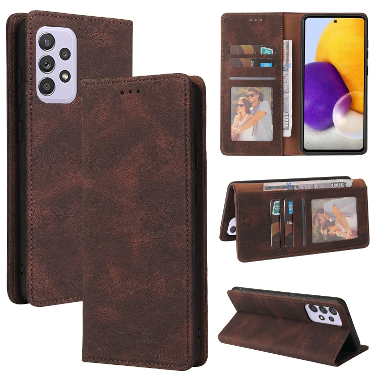 Simple Suction Closure Horizontal Flip Leather Case with Holder & Card Slot & Wallet, For Samsung Galaxy A40, For Samsung Galaxy A42 5G, For Samsung Galaxy A50, For Samsung Galaxy A51, For Samsung Galaxy A51 5G, For Samsung Galaxy A52 5G / 4G����������...