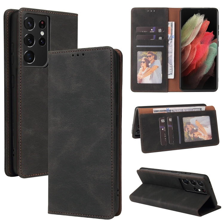 Simple Suction Closure Horizontal Flip Leather Case with Holder & Card Slot & Wallet, For Samsung Galaxy Note10, For Samsung Galaxy Note20 Ultra, For Samsung Galaxy S20 Ultra, For Samsung Galaxy S21 5G, For Samsung Galaxy S21 FE 5G���������������������...