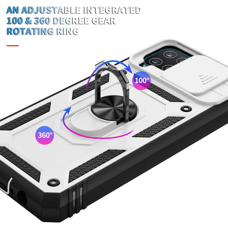 Sliding Camera Cover Design TPU + PC Protective Case with 360 Degree Rotating Holder & Card Slot, For Samsung Galaxy A12, For Samsung Galaxy A32 5G, For Samsung Galaxy A52, For Samsung Galaxy S20 FE, For Samsung Galaxy S21 5G���������������������������...