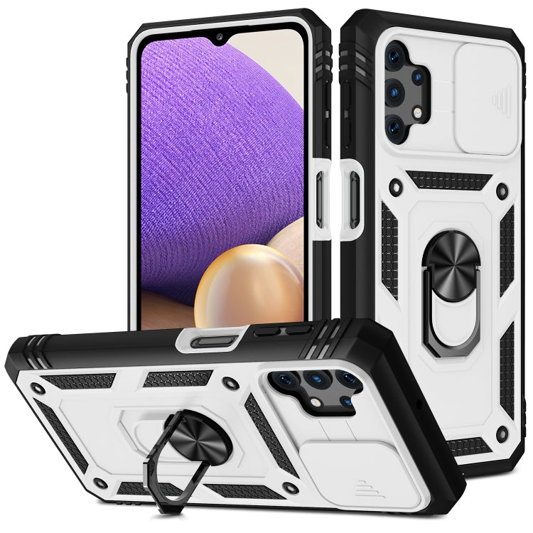 Sliding Camera Cover Design TPU + PC Protective Case with 360 Degree Rotating Holder & Card Slot, For Samsung Galaxy A12, For Samsung Galaxy A32 5G, For Samsung Galaxy A52, For Samsung Galaxy S20 FE, For Samsung Galaxy S21 5G���������������������������...