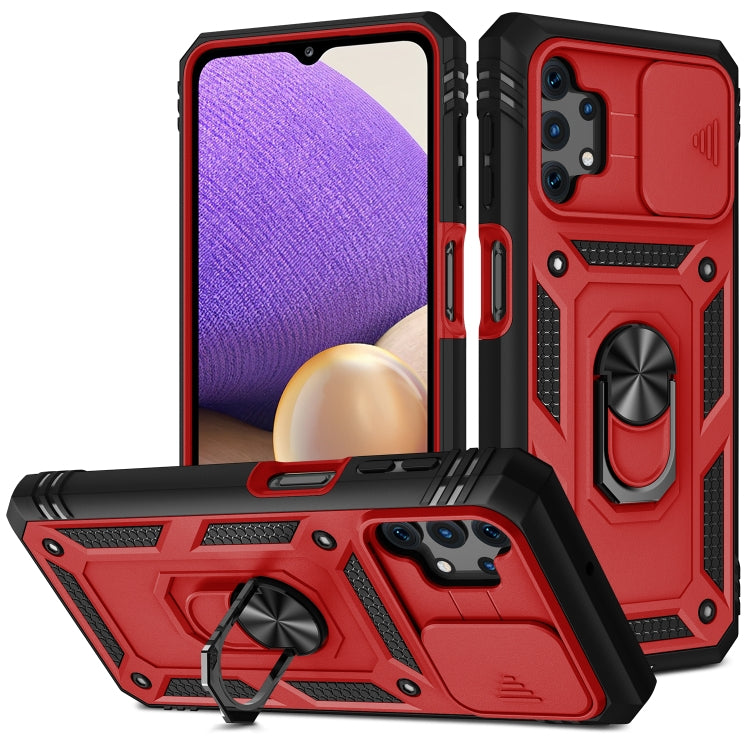 Sliding Camera Cover Design TPU + PC Protective Case with 360 Degree Rotating Holder & Card Slot, For Samsung Galaxy A12, For Samsung Galaxy A32 5G, For Samsung Galaxy A52, For Samsung Galaxy S20 FE, For Samsung Galaxy S21 5G���������������������������...