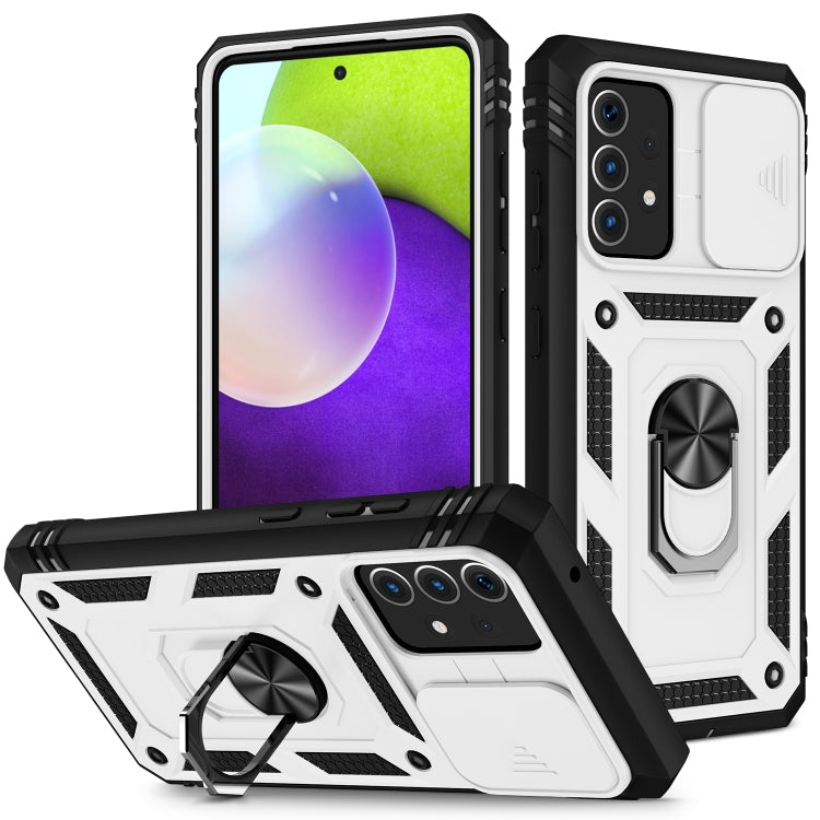 Sliding Camera Cover Design TPU + PC Protective Case with 360 Degree Rotating Holder & Card Slot, For Samsung Galaxy A12, For Samsung Galaxy A32 5G, For Samsung Galaxy A52, For Samsung Galaxy S20 FE, For Samsung Galaxy S21 5G���������������������������...