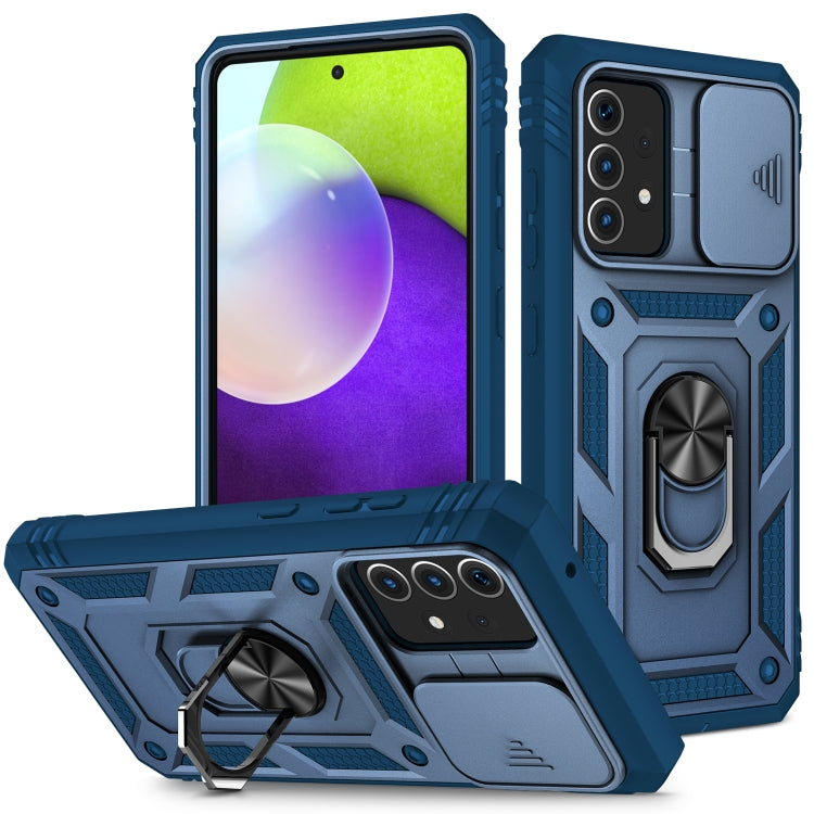 Sliding Camera Cover Design TPU + PC Protective Case with 360 Degree Rotating Holder & Card Slot, For Samsung Galaxy A12, For Samsung Galaxy A32 5G, For Samsung Galaxy A52, For Samsung Galaxy S20 FE, For Samsung Galaxy S21 5G���������������������������...