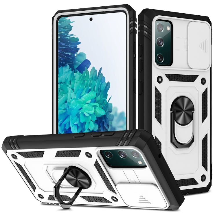 Sliding Camera Cover Design TPU + PC Protective Case with 360 Degree Rotating Holder & Card Slot, For Samsung Galaxy A12, For Samsung Galaxy A32 5G, For Samsung Galaxy A52, For Samsung Galaxy S20 FE, For Samsung Galaxy S21 5G���������������������������...