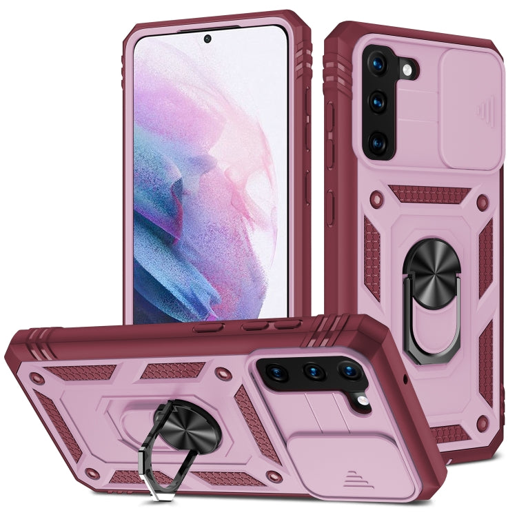 Sliding Camera Cover Design TPU + PC Protective Case with 360 Degree Rotating Holder & Card Slot, For Samsung Galaxy A12, For Samsung Galaxy A32 5G, For Samsung Galaxy A52, For Samsung Galaxy S20 FE, For Samsung Galaxy S21 5G���������������������������...