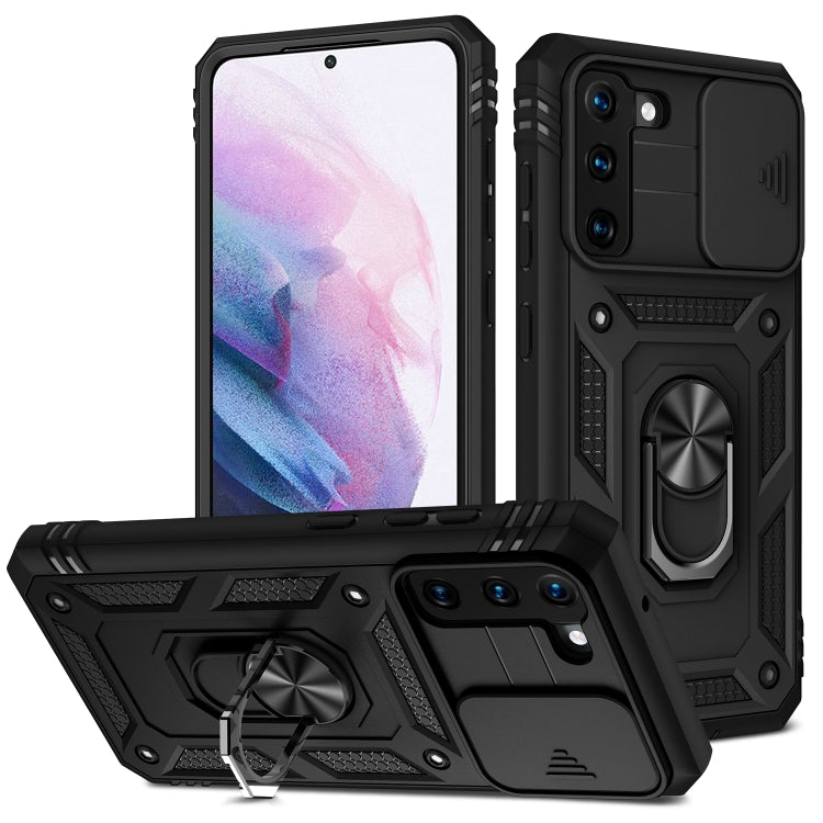 Sliding Camera Cover Design TPU + PC Protective Case with 360 Degree Rotating Holder & Card Slot, For Samsung Galaxy A12, For Samsung Galaxy A32 5G, For Samsung Galaxy A52, For Samsung Galaxy S20 FE, For Samsung Galaxy S21 5G���������������������������...