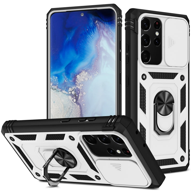 Sliding Camera Cover Design TPU + PC Protective Case with 360 Degree Rotating Holder & Card Slot, For Samsung Galaxy A12, For Samsung Galaxy A32 5G, For Samsung Galaxy A52, For Samsung Galaxy S20 FE, For Samsung Galaxy S21 5G���������������������������...