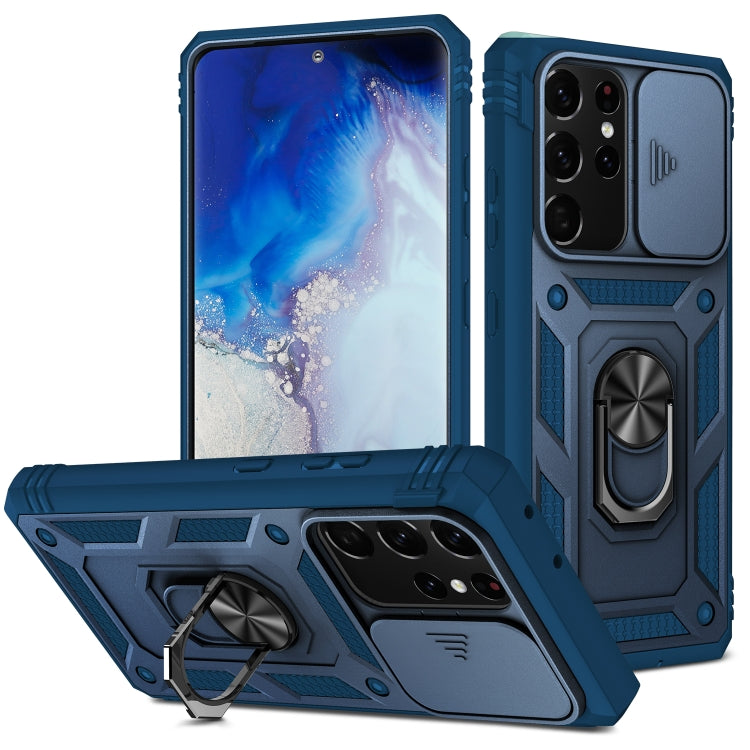 Sliding Camera Cover Design TPU + PC Protective Case with 360 Degree Rotating Holder & Card Slot, For Samsung Galaxy A12, For Samsung Galaxy A32 5G, For Samsung Galaxy A52, For Samsung Galaxy S20 FE, For Samsung Galaxy S21 5G���������������������������...