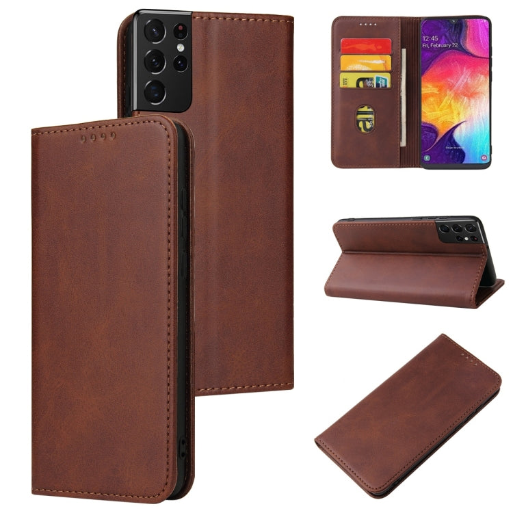 Calf Texture Magnetic Horizontal Flip Leather Case with Holder & Card Slots & Wallet, For Samsung Galaxy S21 5G, For Samsung Galaxy S21+ 5G, For Samsung Galaxy S21 Ultra 5G, For Samsung Galaxy S21 FE, For Samsung Galaxy S20, For Samsung Galaxy S20+����...