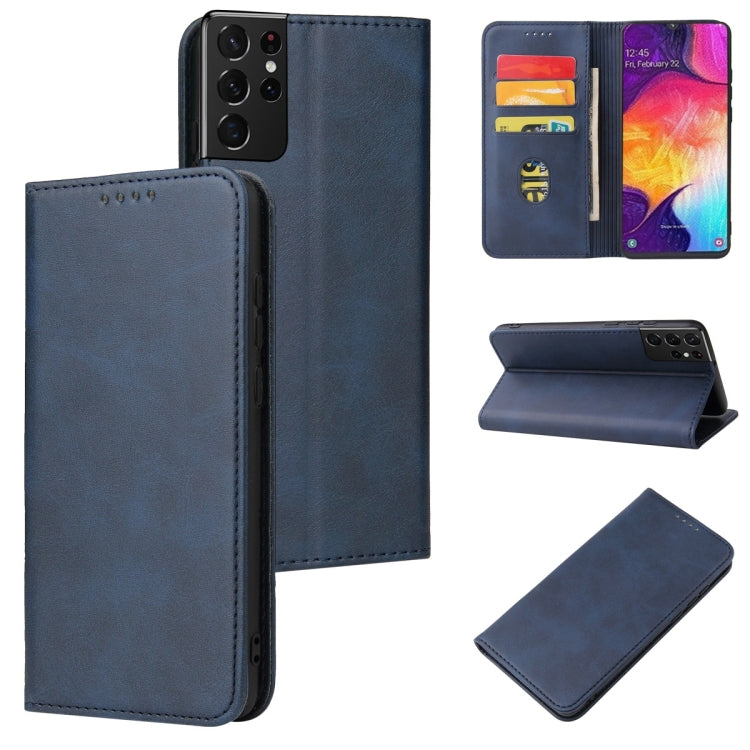 Calf Texture Magnetic Horizontal Flip Leather Case with Holder & Card Slots & Wallet, For Samsung Galaxy S21 5G, For Samsung Galaxy S21+ 5G, For Samsung Galaxy S21 Ultra 5G, For Samsung Galaxy S21 FE, For Samsung Galaxy S20, For Samsung Galaxy S20+����...