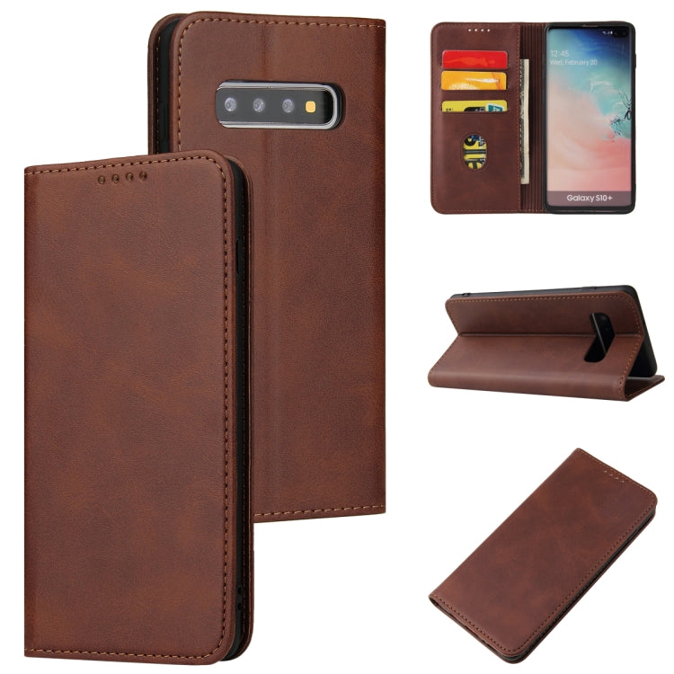 Calf Texture Magnetic Horizontal Flip Leather Case with Holder & Card Slots & Wallet, For Samsung Galaxy S10+, For Samsung Galaxy A21s, For Samsung Galaxy A32 5G, For Samsung Galaxy A50, For Samsung Galaxy A70, For Samsung Galaxy A72 5G / 4G�����������...
