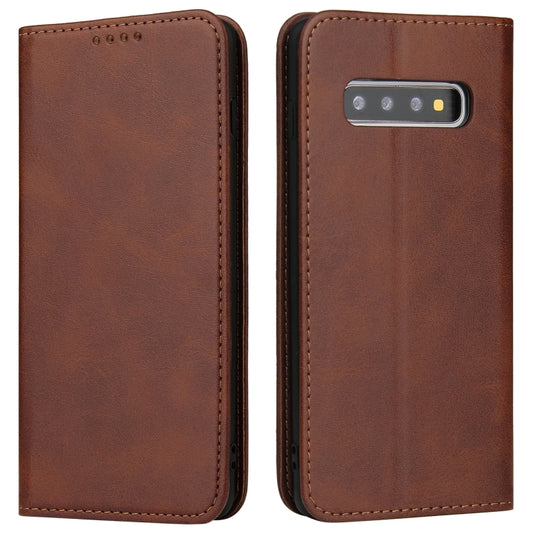 Calf Texture Magnetic Horizontal Flip Leather Case with Holder & Card Slots & Wallet, For Samsung Galaxy S10+, For Samsung Galaxy A21s, For Samsung Galaxy A32 5G, For Samsung Galaxy A50, For Samsung Galaxy A70, For Samsung Galaxy A72 5G / 4G�����������...