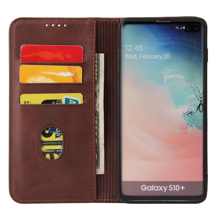 Calf Texture Magnetic Horizontal Flip Leather Case with Holder & Card Slots & Wallet, For Samsung Galaxy S10+, For Samsung Galaxy A21s, For Samsung Galaxy A32 5G, For Samsung Galaxy A50, For Samsung Galaxy A70, For Samsung Galaxy A72 5G / 4G�����������...