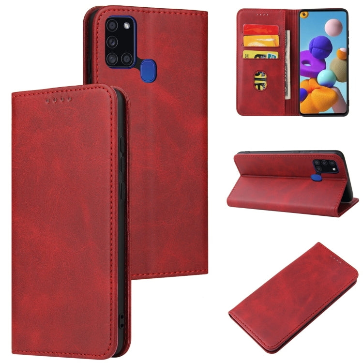 Calf Texture Magnetic Horizontal Flip Leather Case with Holder & Card Slots & Wallet, For Samsung Galaxy S10+, For Samsung Galaxy A21s, For Samsung Galaxy A32 5G, For Samsung Galaxy A50, For Samsung Galaxy A70, For Samsung Galaxy A72 5G / 4G�����������...