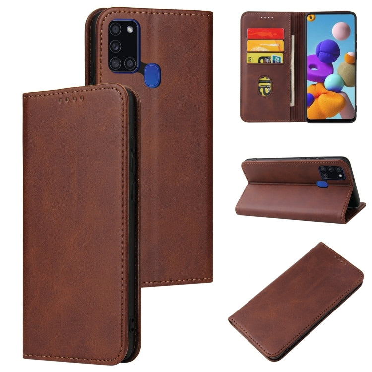 Calf Texture Magnetic Horizontal Flip Leather Case with Holder & Card Slots & Wallet, For Samsung Galaxy S10+, For Samsung Galaxy A21s, For Samsung Galaxy A32 5G, For Samsung Galaxy A50, For Samsung Galaxy A70, For Samsung Galaxy A72 5G / 4G�����������...