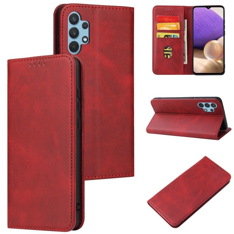 Calf Texture Magnetic Horizontal Flip Leather Case with Holder & Card Slots & Wallet, For Samsung Galaxy S10+, For Samsung Galaxy A21s, For Samsung Galaxy A32 5G, For Samsung Galaxy A50, For Samsung Galaxy A70, For Samsung Galaxy A72 5G / 4G�����������...