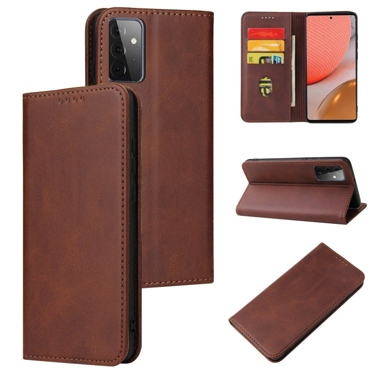 Calf Texture Magnetic Horizontal Flip Leather Case with Holder & Card Slots & Wallet, For Samsung Galaxy S10+, For Samsung Galaxy A21s, For Samsung Galaxy A32 5G, For Samsung Galaxy A50, For Samsung Galaxy A70, For Samsung Galaxy A72 5G / 4G�����������...