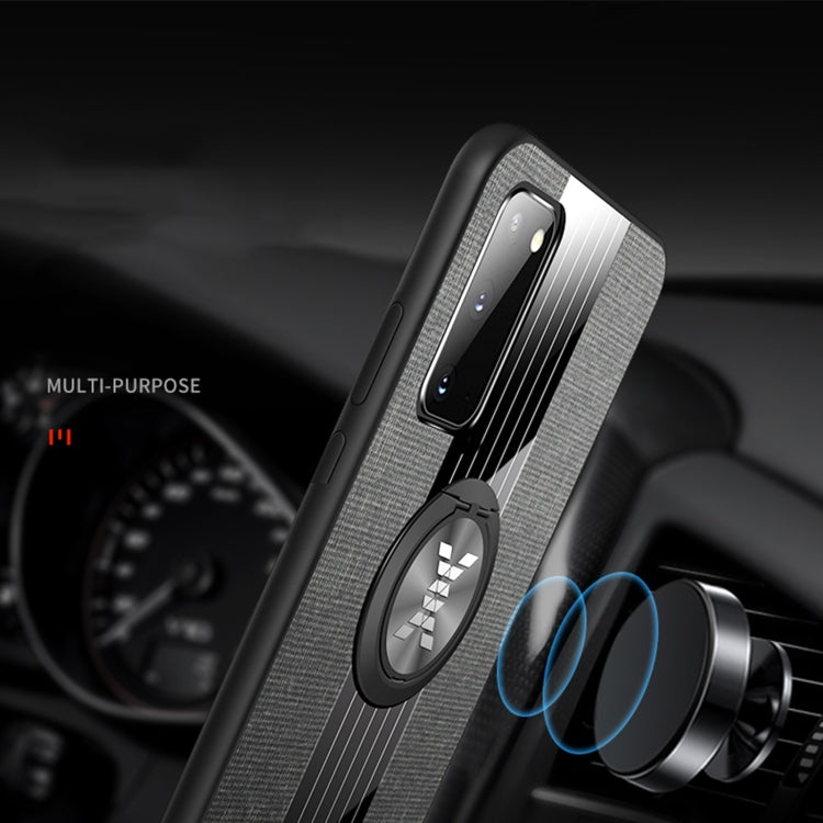 XINLI Stitching Cloth Textue Shockproof TPU Protective Case with Ring Holder, For Samsung Galaxy S20, For Samsung Galaxy S20 FE, For Samsung Galaxy S20+, For Samsung Galaxy S20 Ultra, For Samsung Galaxy S21 5G, For Samsung Galaxy S21 Ultra 5G����������...