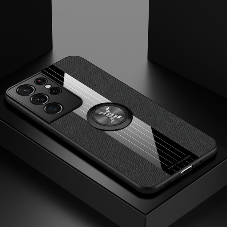 XINLI Stitching Cloth Textue Shockproof TPU Protective Case with Ring Holder, For Samsung Galaxy S20, For Samsung Galaxy S20 FE, For Samsung Galaxy S20+, For Samsung Galaxy S20 Ultra, For Samsung Galaxy S21 5G, For Samsung Galaxy S21 Ultra 5G����������...